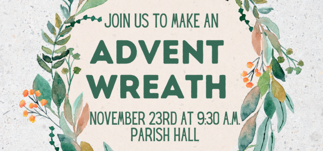ADVENT WREATH MAKING